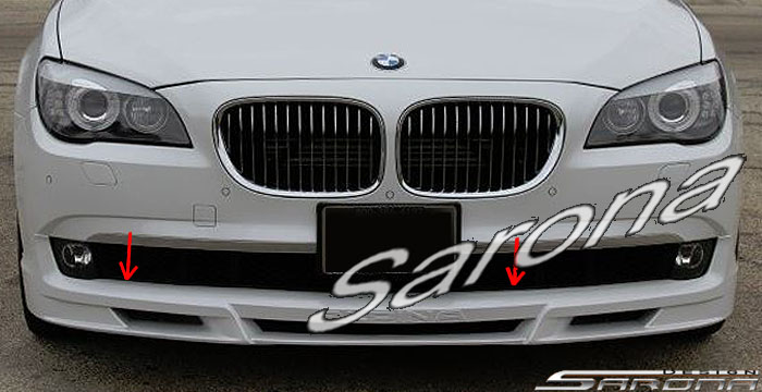 Custom BMW 7 Series  Sedan Front Add-on Lip (2009 - 2012) - $490.00 (Part #BM-034-FA)